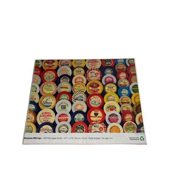 Marvelous Milk Caps 1000 Piece Jigsaw Puzzle Colorcraft 2021 Ages 14+ NEW - Picture 1 of 6